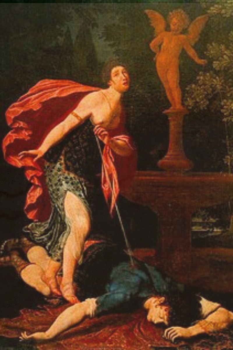 Pyramus and Thisbe beneath the mulberry tree — lovers from Ovid’s Metamorphoses.